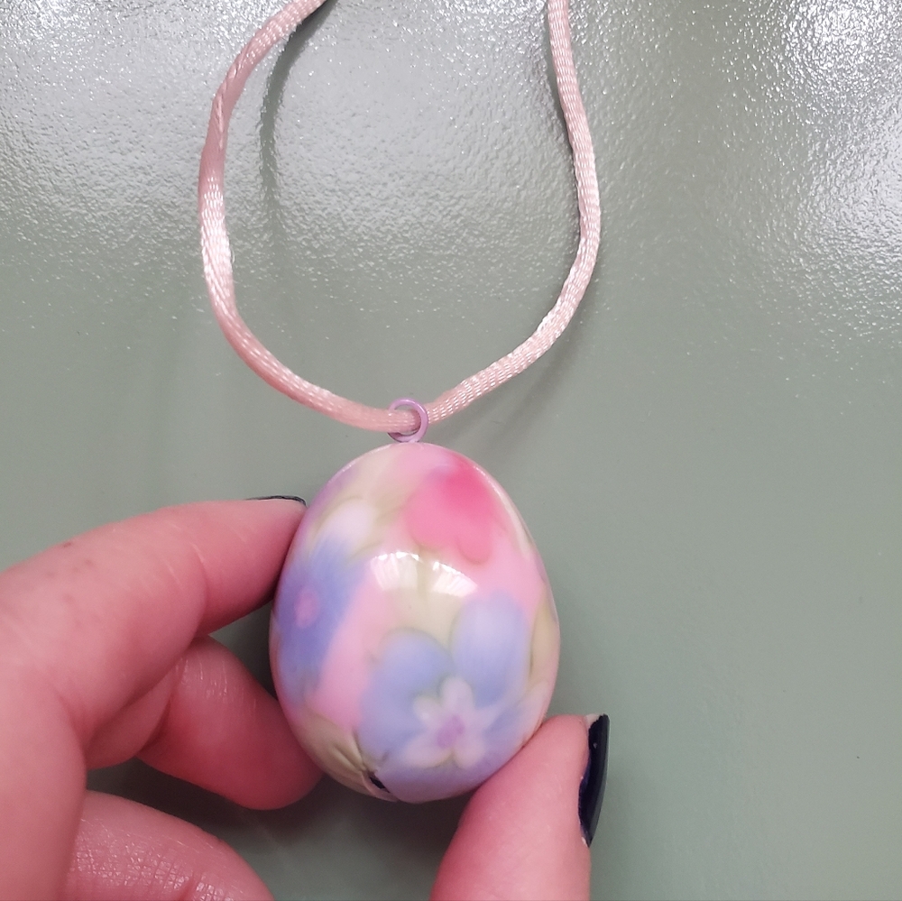 Easter Pins & Egg Chime Necklace - Picture 4 of 5